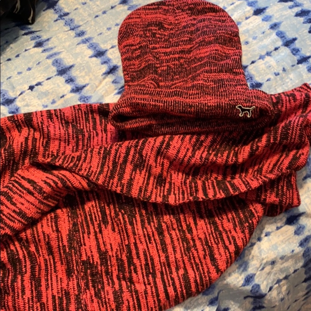 PINK matching scarf and hat